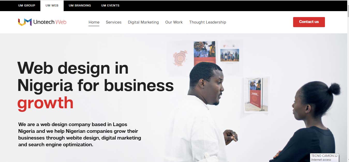 website designers in nigeria