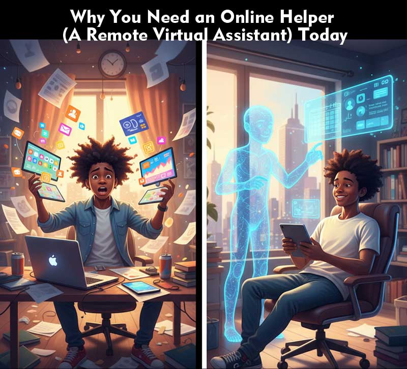 Why You Need an Online Helper (A Remote Virtual Assistant) Today